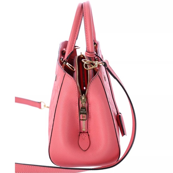 Louis Vuitton Montaigne BB Satchel Monogram Empreinte Leather Blossom Pink - Picture 5 of 10